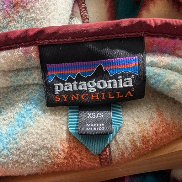 Patagonia Synchilla Poncho, timber twist. - Picture 6 of 6